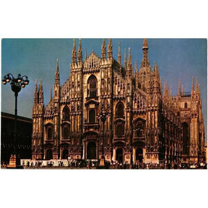 MILAN: The Cathedral, from across the Piazza del Duomo Postcard